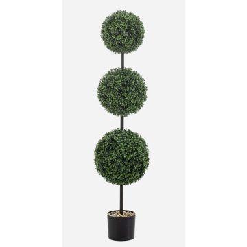 Tres bolas de boj artificial TOM, maceta decorativa, crossdoor, tronco artificial, 125 cm Tres bolas de boj artificial TOM, maceta decorativa, crossdoor, tronco artificial, 125 cm