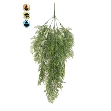 Planta artificial helecho culantrillo SLORME, varilla, crossdoor, difícilmente inflamable, verde, 80 cm