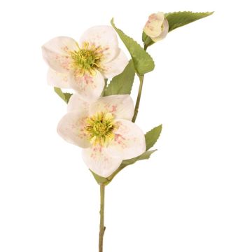 Rama artificial de rosa de Navidad SUNMYN, crema, 55 cm, Ø 8-10 cm