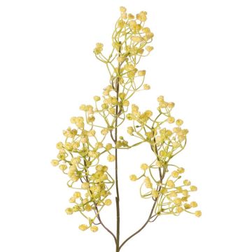 Rama artificial de gypsophila MURMYN, amarillo-verde, 65 cm