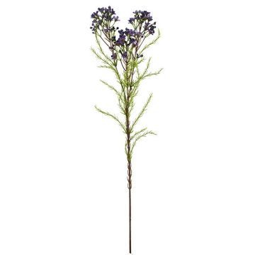 Rama artificial de flor de cera MEDEA, lila oscuro, 80 cm, Ø 6 cm Rama artificial de flor de cera MEDEA, lila oscuro, 80 cm, Ø 6 cm