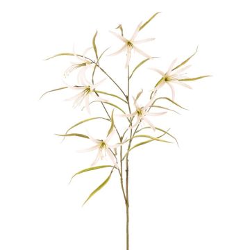 Rama decorativa TYZANS, blanca y verde, 95 cm