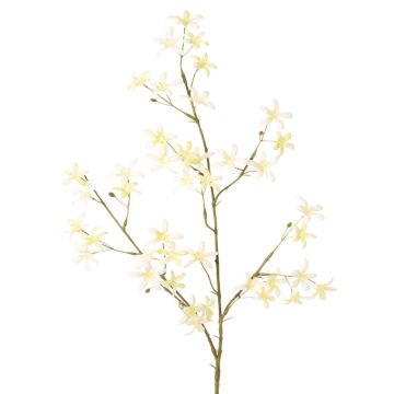 Rama artificial de saxífraga PALSIMA con flores, amarillo y blanco, 75 cm
