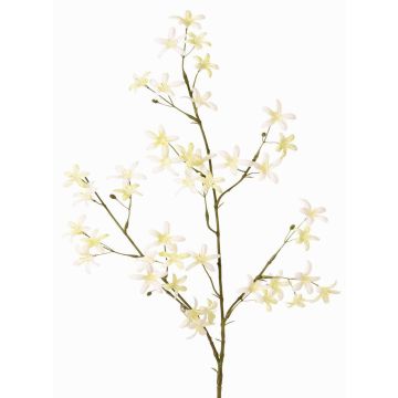 Rama artificial de saxífraga PALSIMA con flores, amarillo-blanco, 75cm