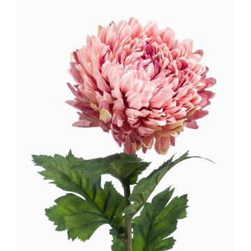 Flor artificial Crisantemo LAZO, rosa viejo, 75 cm