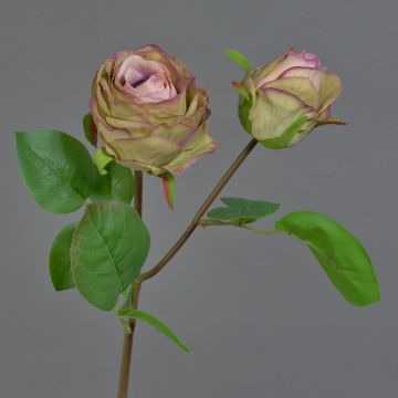 Flor artificial rosa RENATUS, violeta-rosa, 45 cm, Ø 6-8 cm