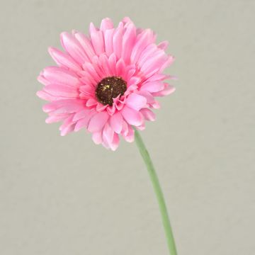 Flor artificial Gerbera TEUDELINDE, rosa, 55 cm, Ø 8 cm