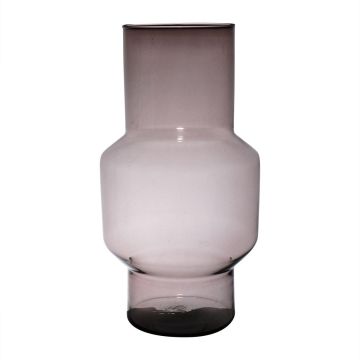 Jarrón FORTUNATO de cristal, reciclado, violeta-transparente, 40cm, Ø24cm