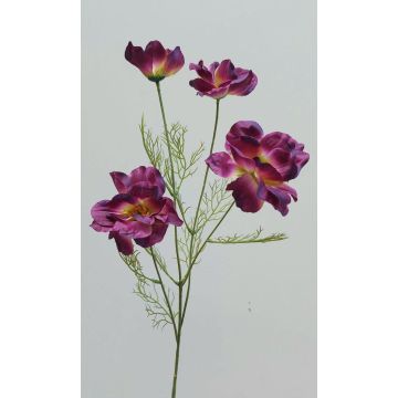 Rama decorativa de flor PRESTIOSA, violeta-verde, 75 cm