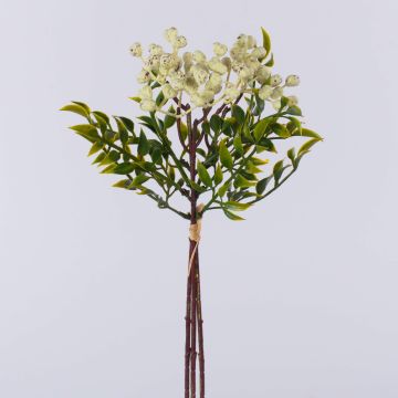 Rama artificial de serbal ELNATAN en ramo, frutos, blanco crema, 30 cm Rama artificial de serbal ELNATAN en ramo, frutos, blanco crema, 30 cm