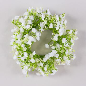 Corona de flor artificial gypsophila LITAGO, blanca, Ø 20 cm Corona de flor artificial gypsophila LITAGO, blanca, Ø 20 cm
