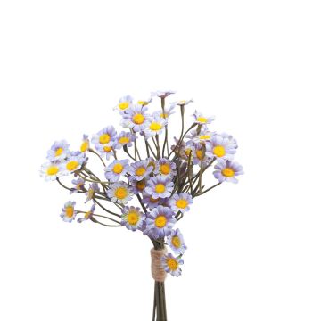 Ramo de flores artificiales crisantemos pequeños WEMKE, azul claro-lila, 35 cm, Ø 13 cm