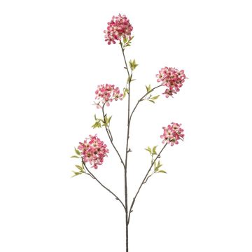Rama artificial de cerezo ornamental SLIRKO con flores, rosa oscuro, 115 cm