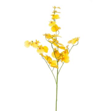 Flor artificial de orquídea Oncidium rama KEOLANI, amarilla, 75 cm