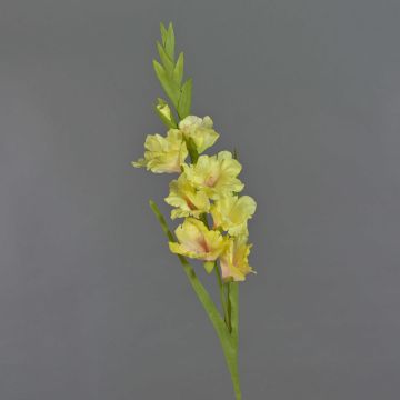 Flor artificial gladiolo NOVNIF, amarillo, 95 cm