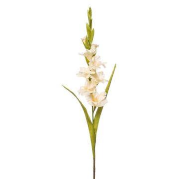 Flor artificial gladiolo NOVNIF, crema, 95 cm