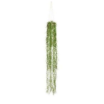 Colgante artificial Rhipsalis SNOLTA en maceta decorativa, verde, 120 cm