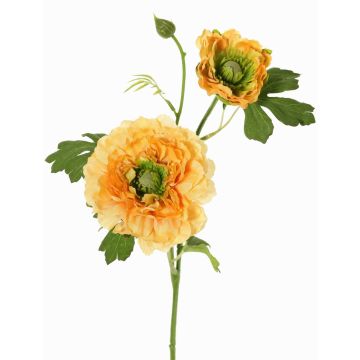 Rama artificial de ranúnculo SAGARA, albaricoque-verde, 45cm, Ø5-9cm Rama artificial de ranúnculo SAGARA, albaricoque-verde, 45cm, Ø5-9cm