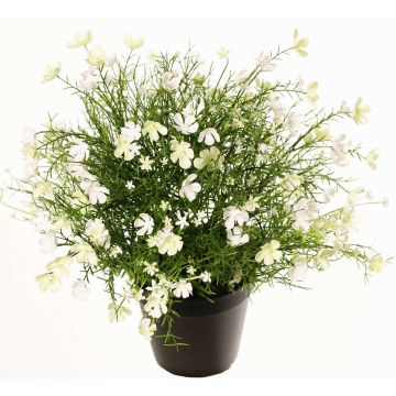 Flor decorativa GISINDA en maceta decorativa, blanco-verde, 40cm