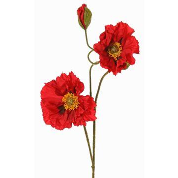 Rama de amapola artificial PEJA, roja, 90 cm, Ø 11-13 cm Rama de amapola artificial PEJA, roja, 90 cm, Ø 11-13 cm
