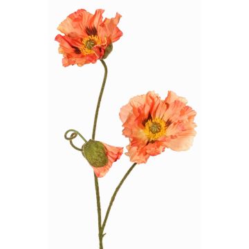 Rama de amapola artificial PEJA, melocotón, 90 cm, Ø 11-13 cm Rama de amapola artificial PEJA, melocotón, 90 cm, Ø 11-13 cm
