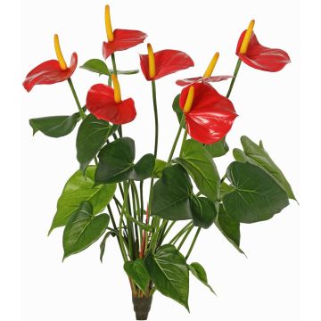 Anturio artificial NAKITA en varilla, rojo, 50cm
