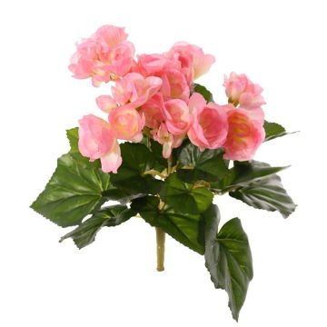 Begonia artificial BIRMA en varilla, rosa, 20 cm, Ø 3-5 cm