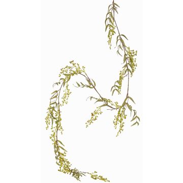Guirnalda artificial de pimienta TENGYH con bayas, verde, 180cm Guirnalda artificial de pimienta TENGYH con bayas, verde, 180cm