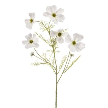 Cesta decorativa artificial BELIAH, blanca, 75 cm