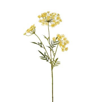 Rama de eneldo artificial HAKIM con flores, amarilla, 80cm Rama de eneldo artificial HAKIM con flores, amarilla, 80cm