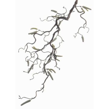Rama de avellano artificial XANCHO, con amentos, marrón, 65cm, Ø0,5cm