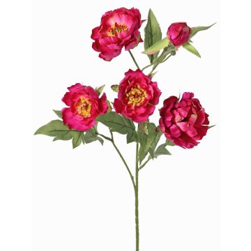 Rama artificial de peonía LARDUAN, Eco Collection, fucsia, 60cm, Ø7cm