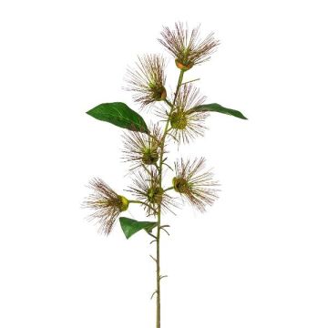 Rama artificial de limpiaparabrisas GLIHON con flores, marrón, 100 cm Rama artificial de limpiaparabrisas GLIHON con flores, marrón, 100 cm