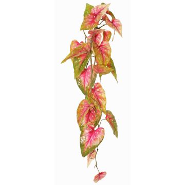 Anturio artificial MANFYR, varilla, colgante, rosa-verde, 90cm