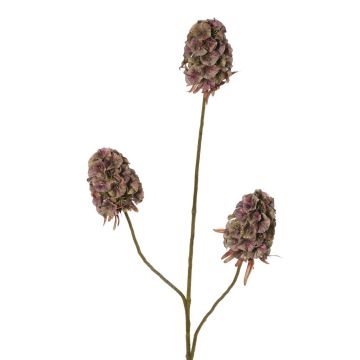 Rama artificial de clavel MARDUEN, verde-rosa, 75 cm, Ø 5 cm