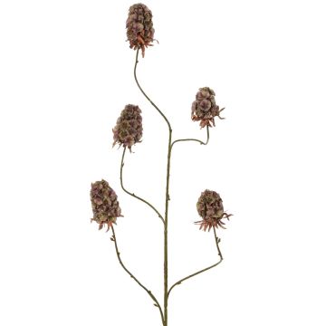 Rama artificial de clavel MARDUEN, verde-rosa, 115 cm, Ø 5 cm