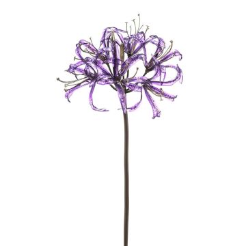 Flor artificial de amarilis LEIALOHA, glamour-lila-electrum, 75 cm