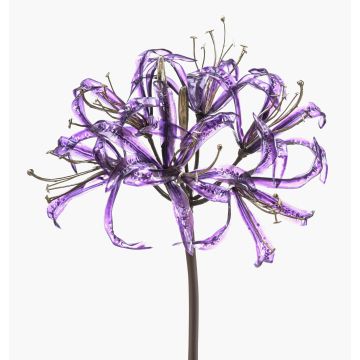Flor artificial de amarilis LEIALOHA, glamour-lila-electrum, 75 cm