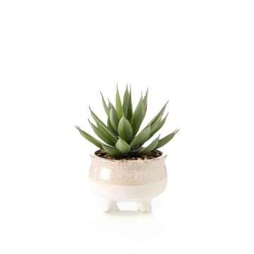 Suculenta artificial dracaena NORSHU en maceta decorativa, verde-rojo, 20 cm