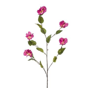 Rama decorativa de hibisco KILFON con flores, lila, 115 cm