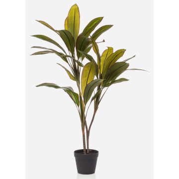 Planta artificial Cordyline MEIKE, troncos artificiales, maceta decorativa, verde, 105 cm