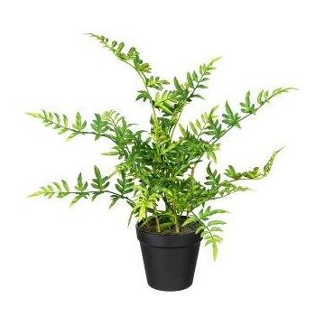 Planta artificial helecho FARNIS, maceta decorativa, verde, 40 cm