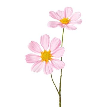 Rama decorativa de caléndula BOLHIN, rosa metalizado, 55 cm