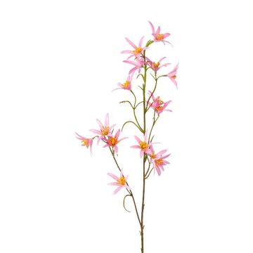 Rama decorativa Tweedia solanoides ZORHIL, rosa metalizado, 75 cm