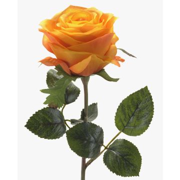 Rosa sintética SIMONY, amarillo-naranja, 45cm, Ø8cm Rosa sintética SIMONY, amarillo-naranja, 45cm, Ø8cm