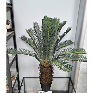 Palmera artificial Cycas WERFLI en maceta decorativa, 110 cm