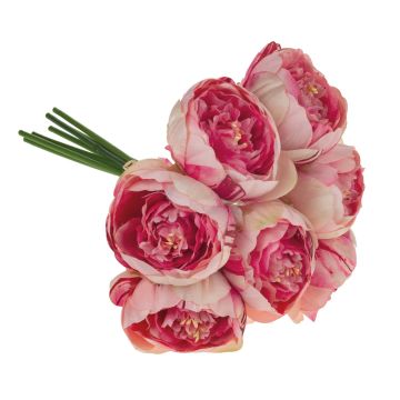 Ramo de peonías artificiales LISSADA, rosa-rosa, 30 cm