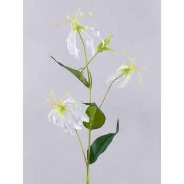 Flor artificial Gloriosa MAFIRNA, blanco-verde, 80 cm Flor artificial Gloriosa MAFIRNA, blanco-verde, 80 cm