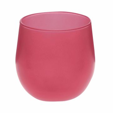 Portavelas BELISARIO, vidrio, rosa, 8,5 cm, Ø 7,5 cm Portavelas BELISARIO, vidrio, rosa, 8,5 cm, Ø 7,5 cm