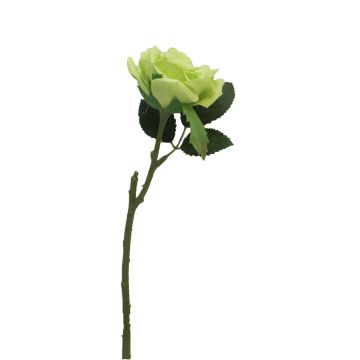 Rosa artificial ASHANTO, verde claro, 25cm